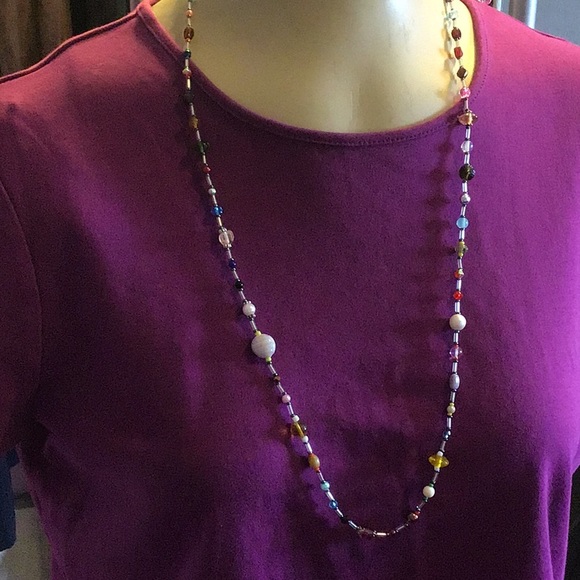 JEWELRY SALE HandCrafted Bead Soup Long Necklace - Picture 2 of 8